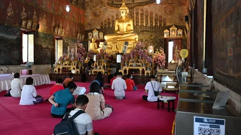 Offering prayers Video stock 240387424