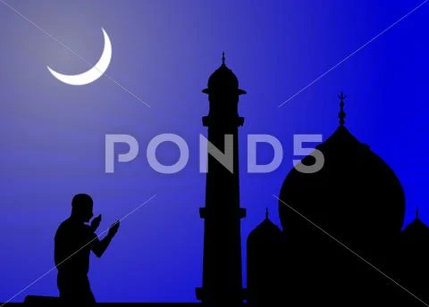 Offering prayers, mosque, eid, ramadaan Stock Photos