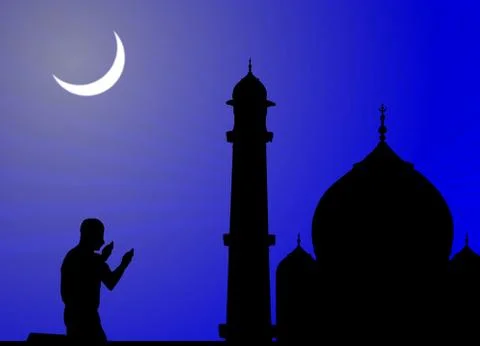 Offering prayers, mosque, eid, ramadaan Stock Photos