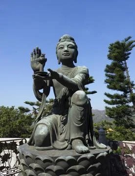 The Offering of the Six Devas Flower Foto stock