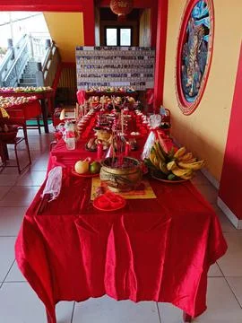 Offering table, celebration Foto stock