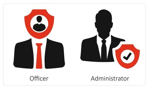 Office and Administrator Stock Illustration