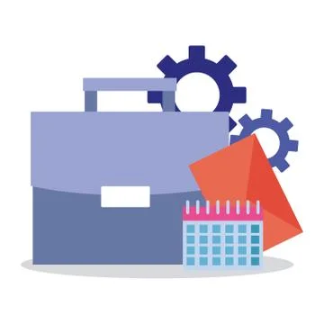 Office and business elements Stockillustratie