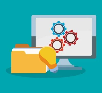 Office and technology イラスト素材