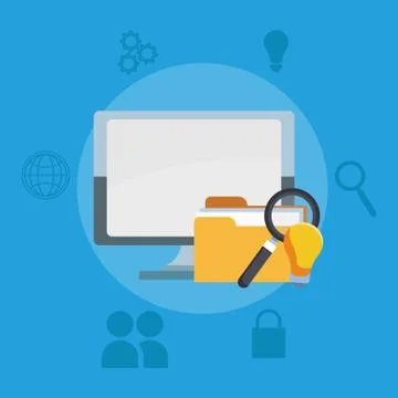 Office and technology 스톡 일러스트