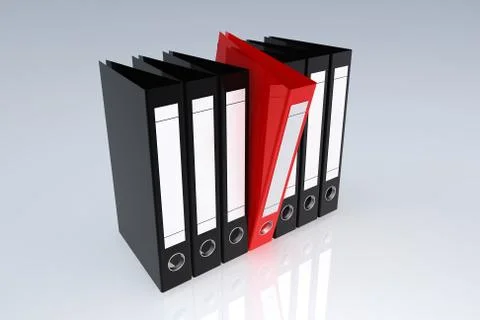 Office archive folders Stock Illustration