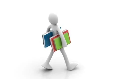 Office assistant with file Free Stock Illustration