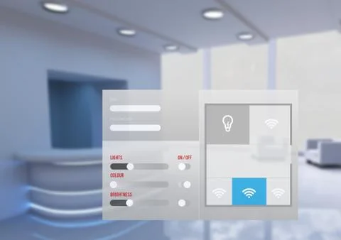 Office automation system App Interface Stock Photos