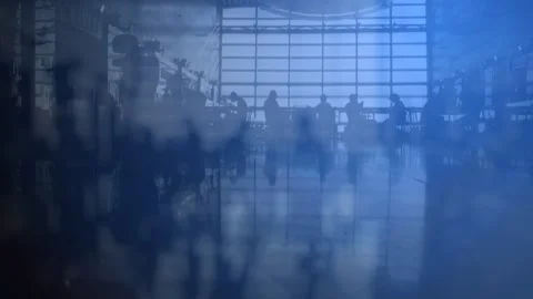 Office background. Concept of constant movement. Co-working Stock Footage 301756716