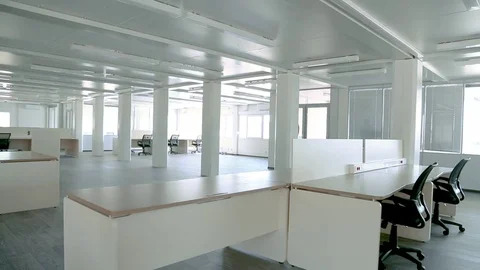Office at the beginning of the working day Stock Footage 80309022