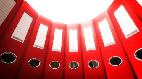 Office Binders Circle (Loop) Video stock 7764717