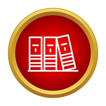 Office binders keeping important files organized in archive Illustrazione stock