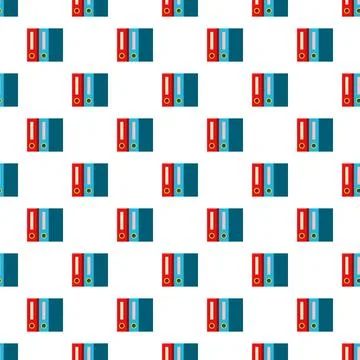Office binders pattern creating document organization background Illustrazione stock
