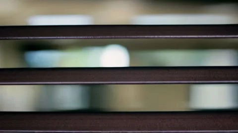 Office Blinds Open and Close Stock Footage 8360148