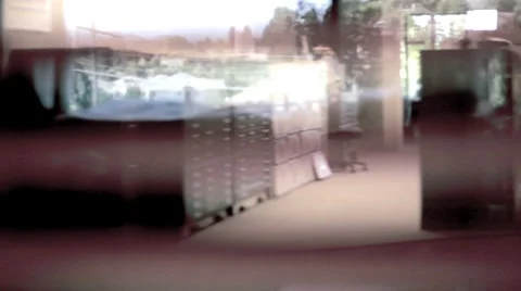 Office Blinds Rack Focus Stock Footage 8360142