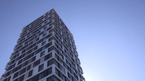 Office block bank tower Stock Footage 100133966