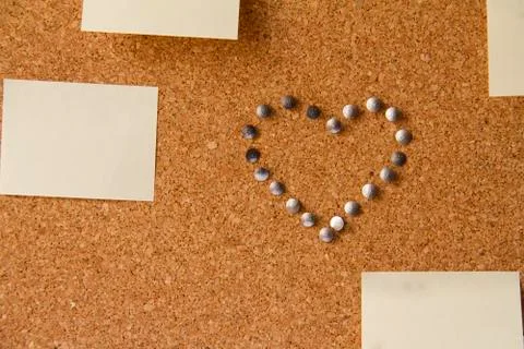Office board with heart Stock Illustration