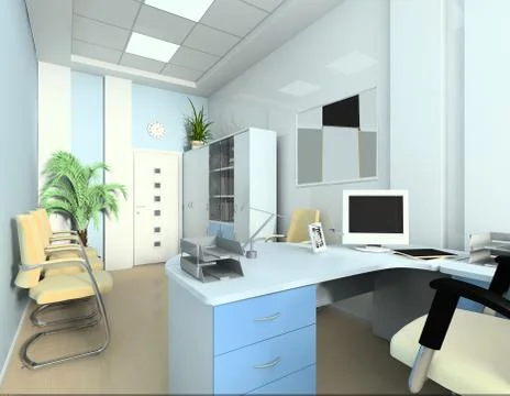 Office of the bookkeeper Stock Illustration