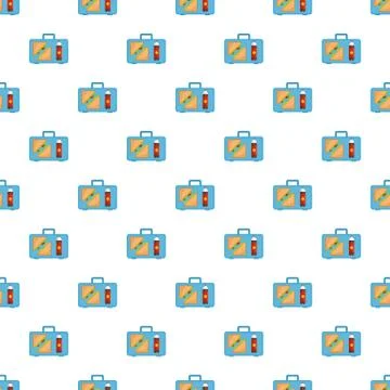 Office breakfast pattern seamless vector Stock Illustration