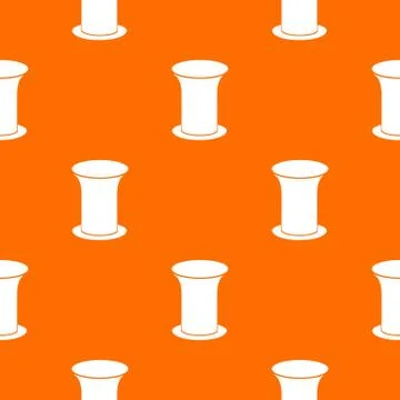 Office bucket pattern orange Stock Illustration