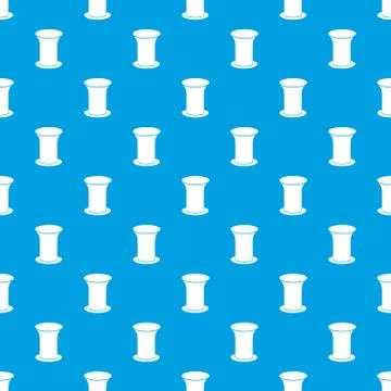 Office bucket pattern seamless blue 스톡 일러스트