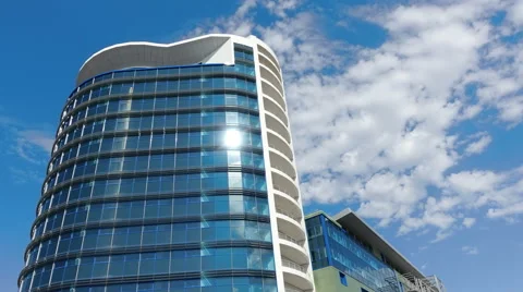 Office building and Clouds Stock Footage 66228063
