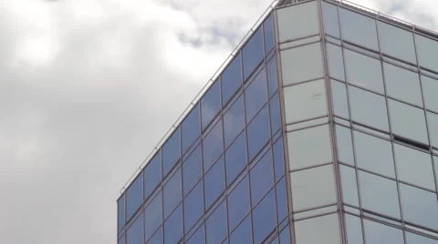 Office Building and Sky Time Lapse Stock Footage 46282831
