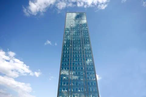 Office building on blue sky background Stock-Fotos