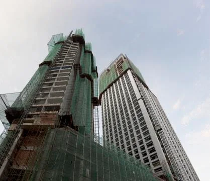 Office building construction 스톡 사진