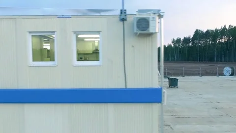 Office building from containers Stock Footage 80309066