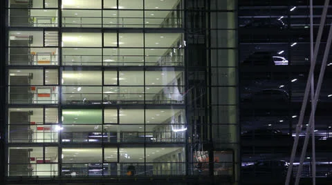 Office building elevator Video stock 24615979