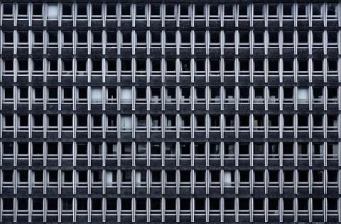 Office building facade Stockfoto's