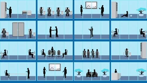 Office Building Vídeo Stock 111284363