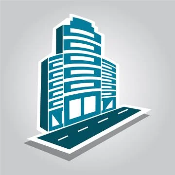 Office Building icon Stock Illustration