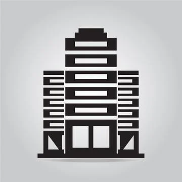 Office Building icon 스톡 일러스트