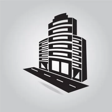 Office Building icon 스톡 일러스트
