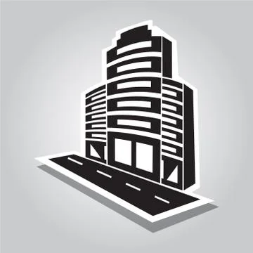 Office Building icon Stock Illustration