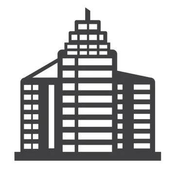 Office building icon Ilustración de archivo