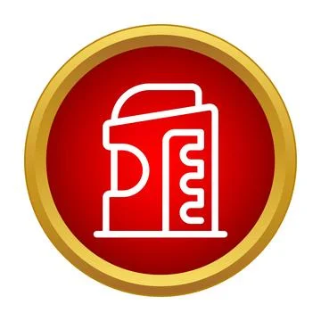 Office building icon representing city architecture and business Ilustração Stock