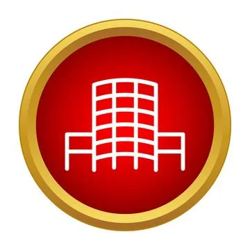 Office building icon representing real estate development Stock Illustration