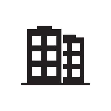 Office building icon vector apartment symbol architecture business concept fo Stock-Illustration