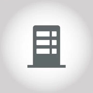Office building icon vector Ilustración de archivo
