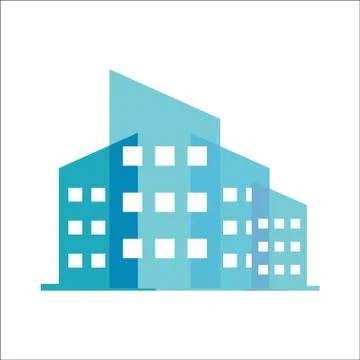 Office building icon vector Ilustración de archivo