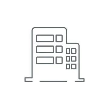 Office building icon vector Ilustración de archivo