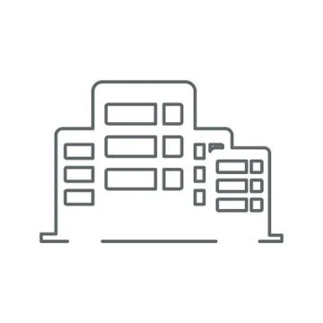 Office building icon vector Ilustración de archivo