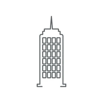 Office building icon vector Ilustración de archivo