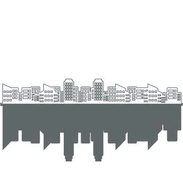 Office building icon vector Ilustración de archivo