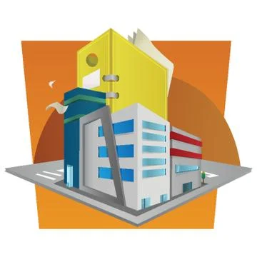 Office Building Stock Illustration