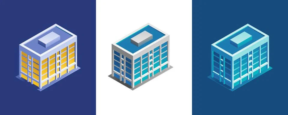 Office Building Ilustración de archivo