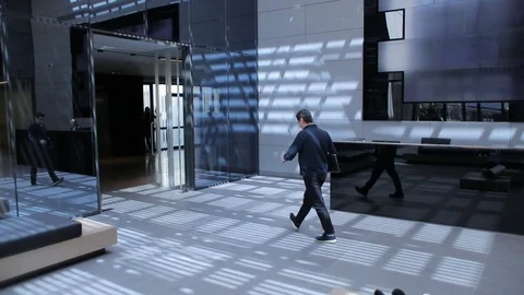 Office Building Interior - Slow Motion Stock-Footage 119200679